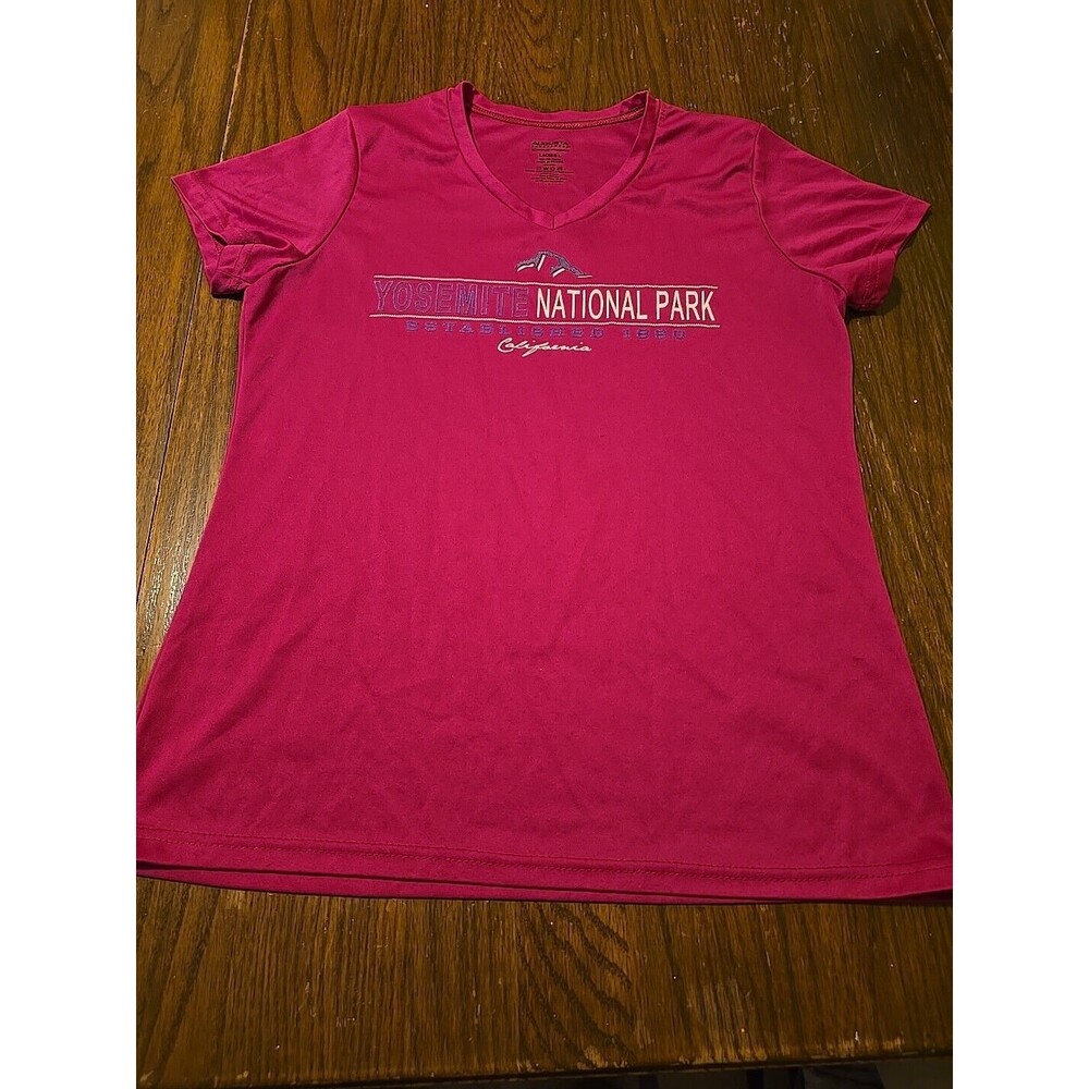Augusta Sportswear Women's Athletic Top V Neck Pink Size Large